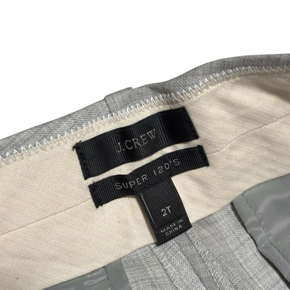 J Crew Women's Super 120's 100% Wool Pants Gray Size 2T -‎ 30 x 31 - Picture 8 of 8